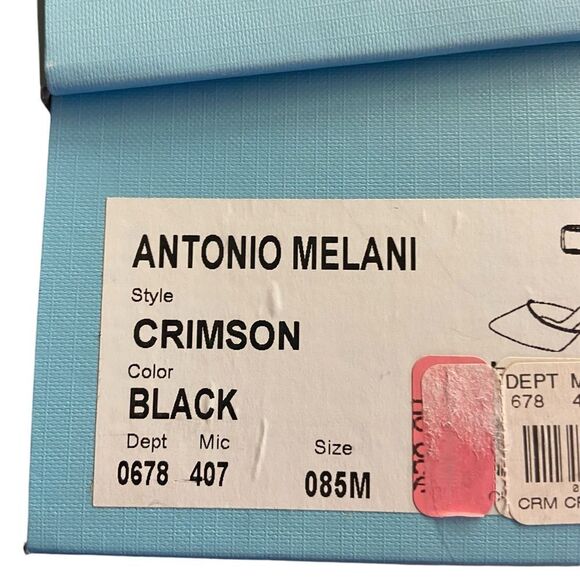 Antonio Melani 8.5M CRIMSON leather ankle strap heels perfect condition - Picture 3 of 4